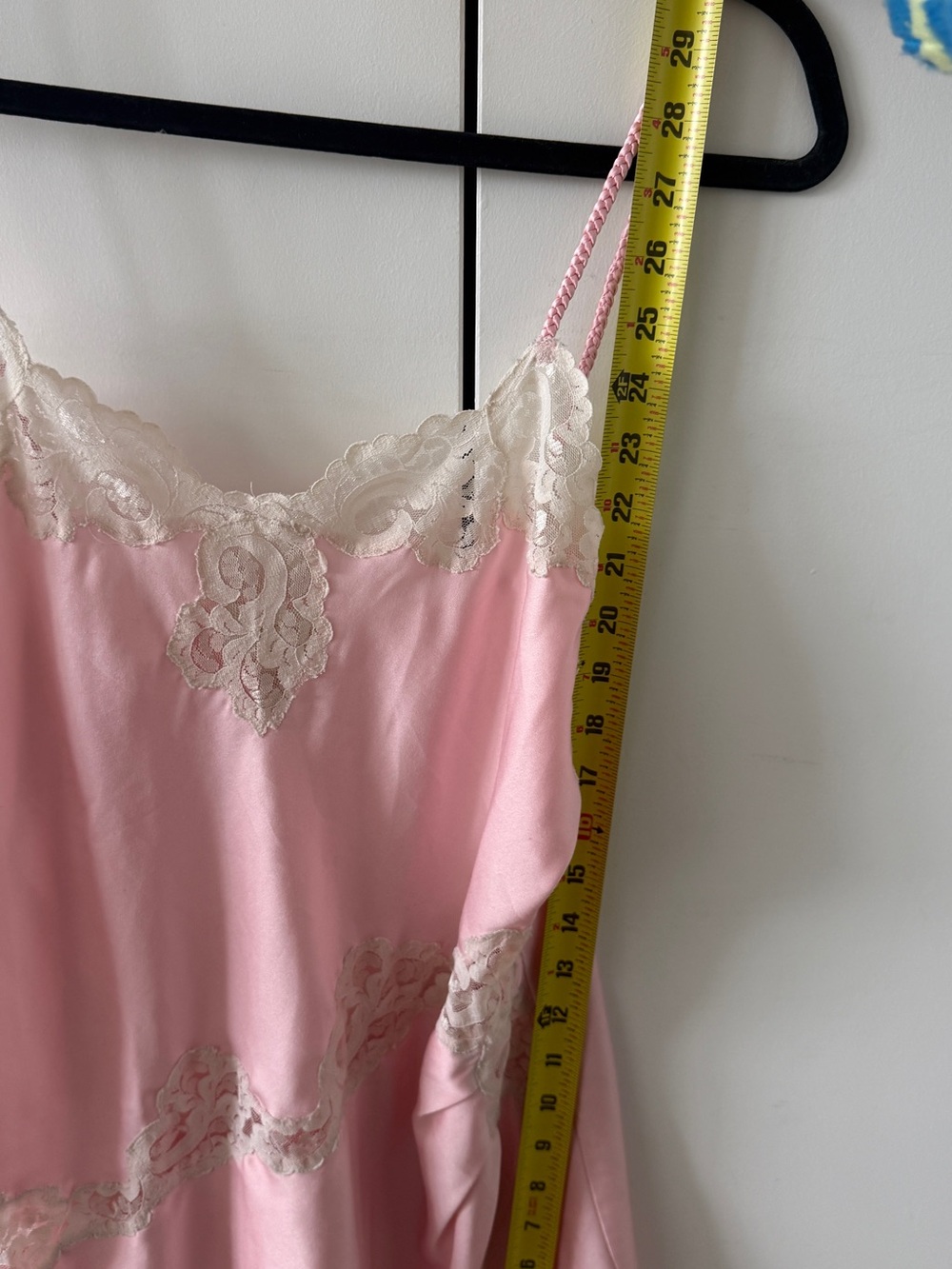 Victoria's Secret Vintage Gold Label Pink Satin Chemise with Cream Lace | size S - Picture 8 of 9